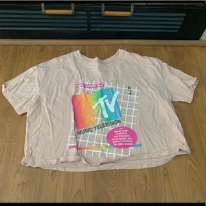 Pink MTV Crop Top (Worn Once)